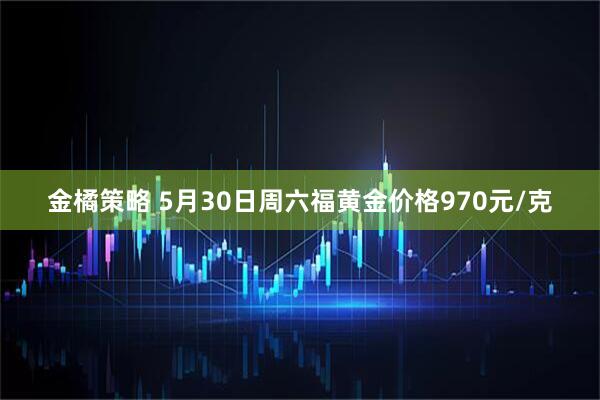 金橘策略 5月30日周六福黄金价格970元/克