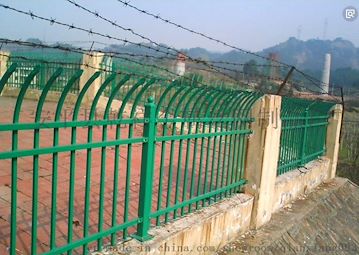 锌钢喷塑护栏 生态园护栏 花坛围栏